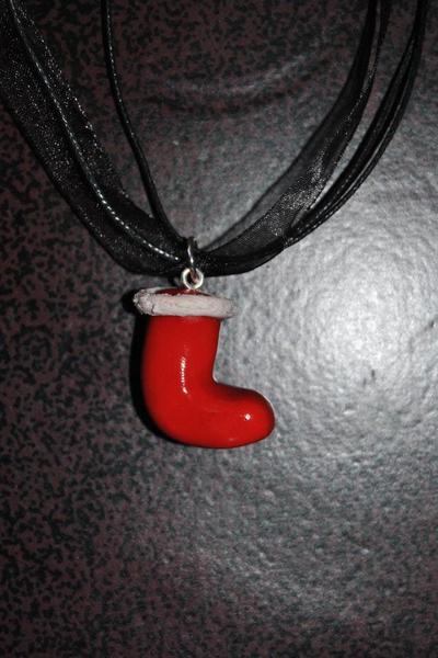 Pendentif botte de noel