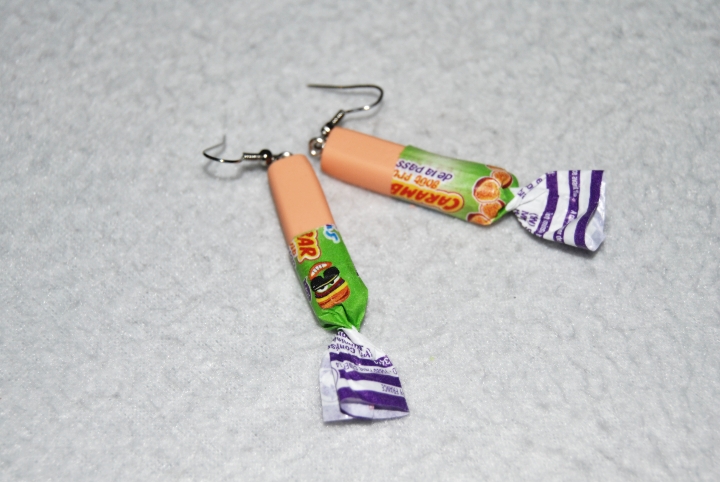 Boucles d'oreilles Car'en'bar fruit de la passion