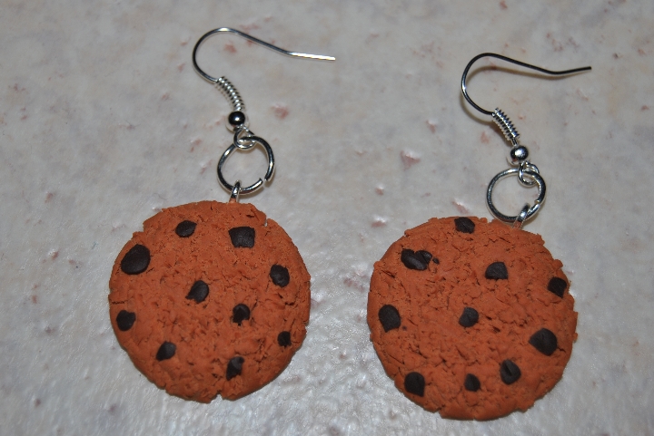 Boucles d'oreilles cookies