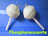 Boucles d'oreille sucettes Phosphoréscentes