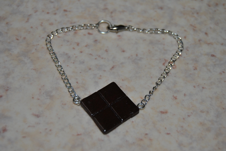 bracelet carré de chocolat