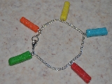 Bracelet frites acidulés multicolore